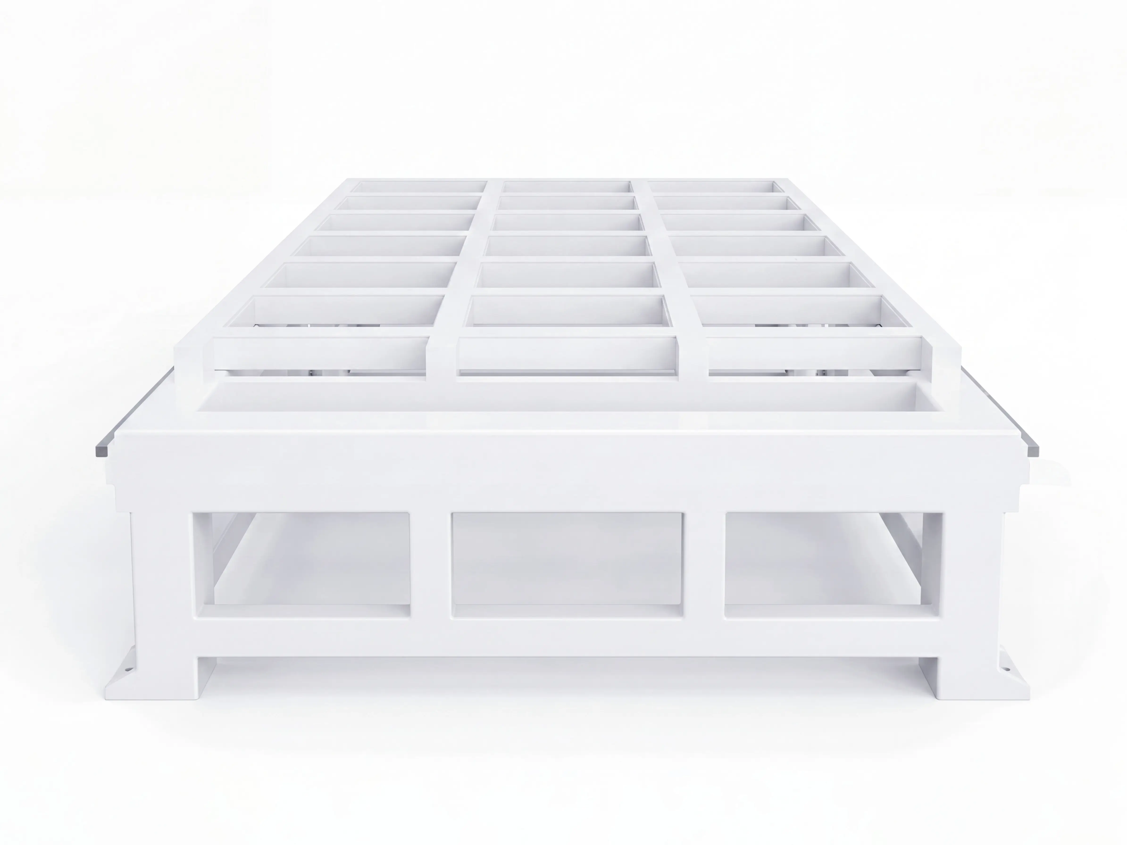 Heavy-duty bed of Spire 2030 ATC CNC router with oscillating cutter