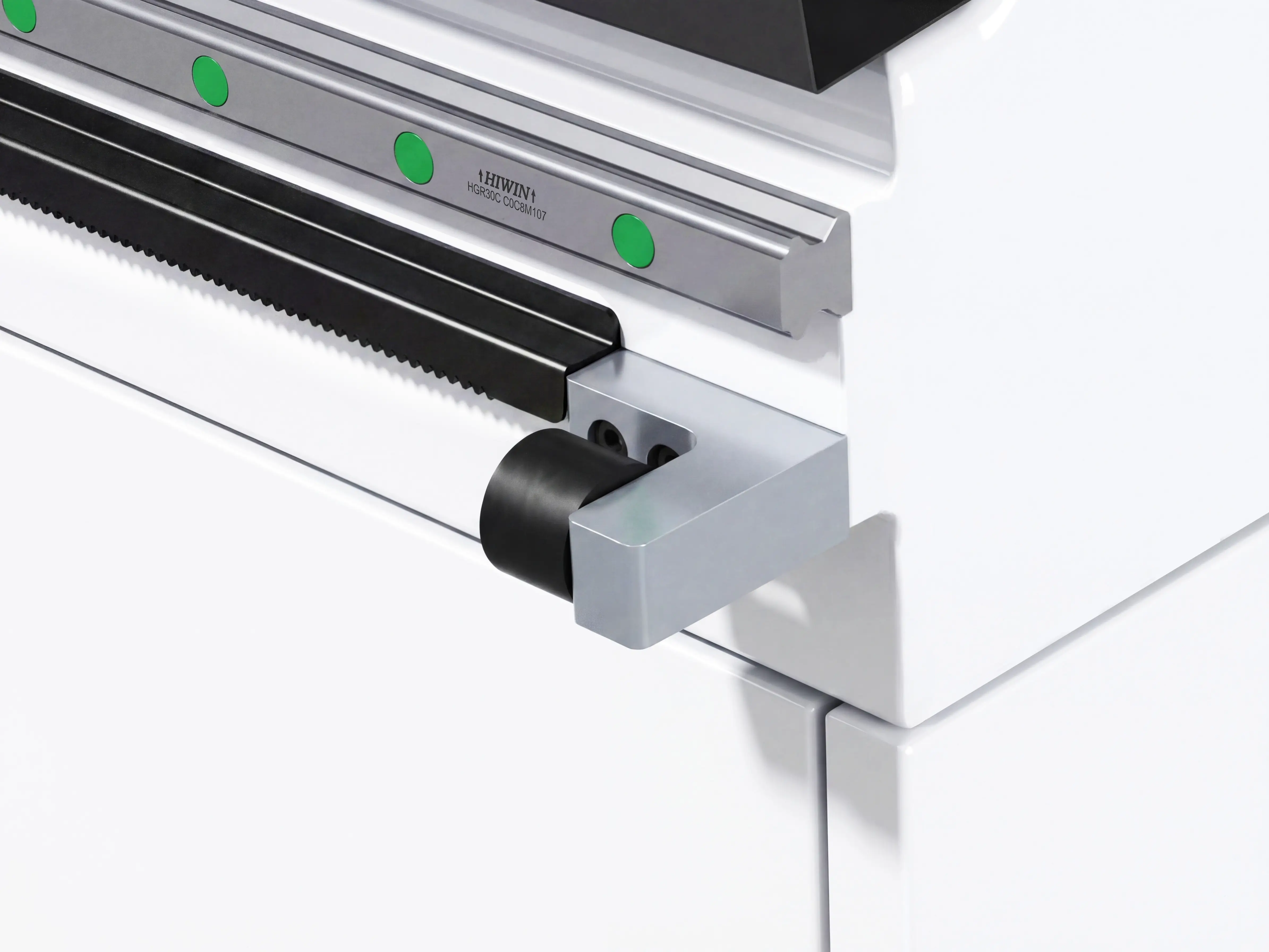 High-strength aluminum alloy limit bumpers for X-axis of Spire 2030 ATC CNC router with oscillating cutter