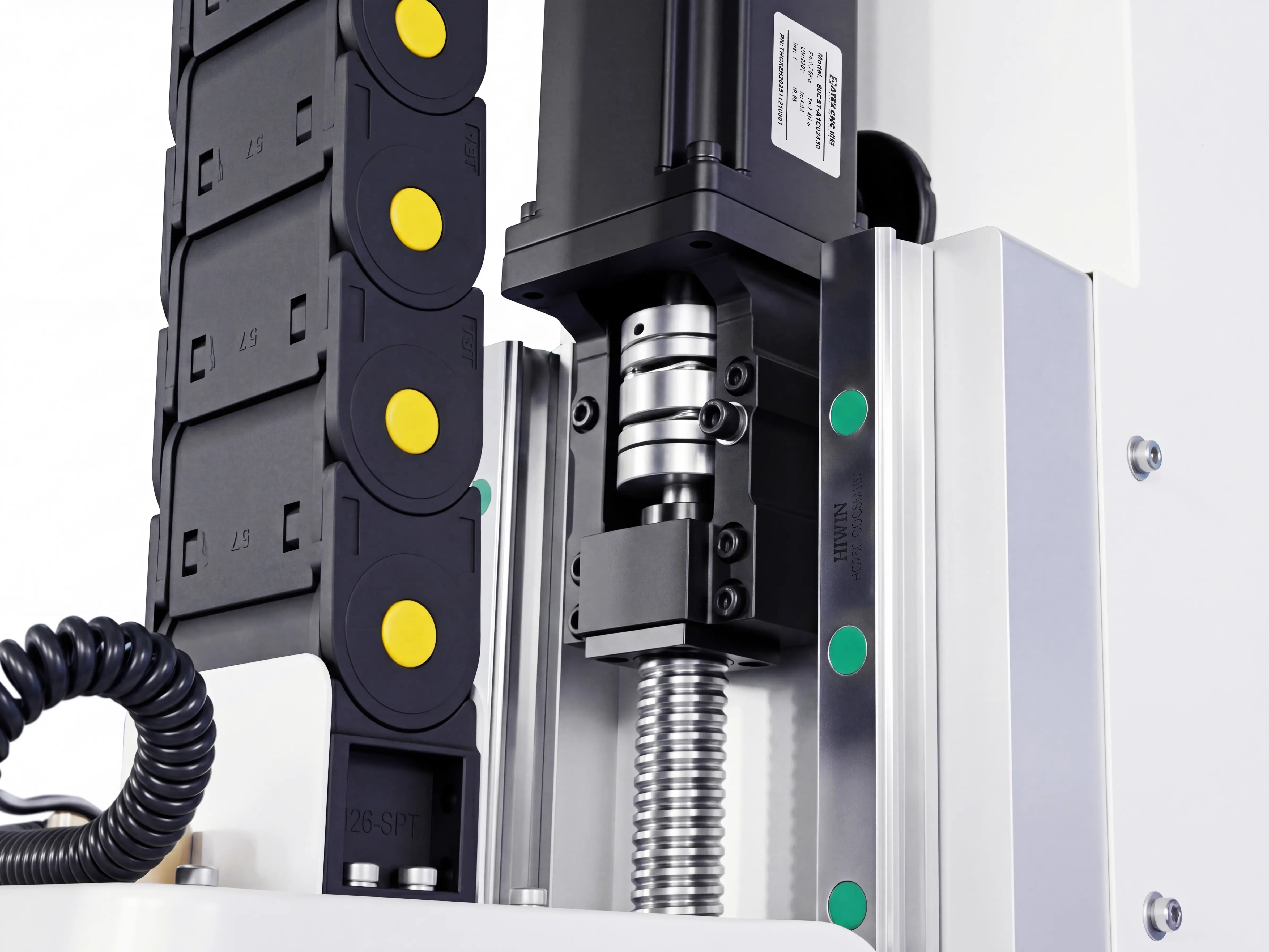High-precision diaphragm coupling of Spire 1325 CNC router