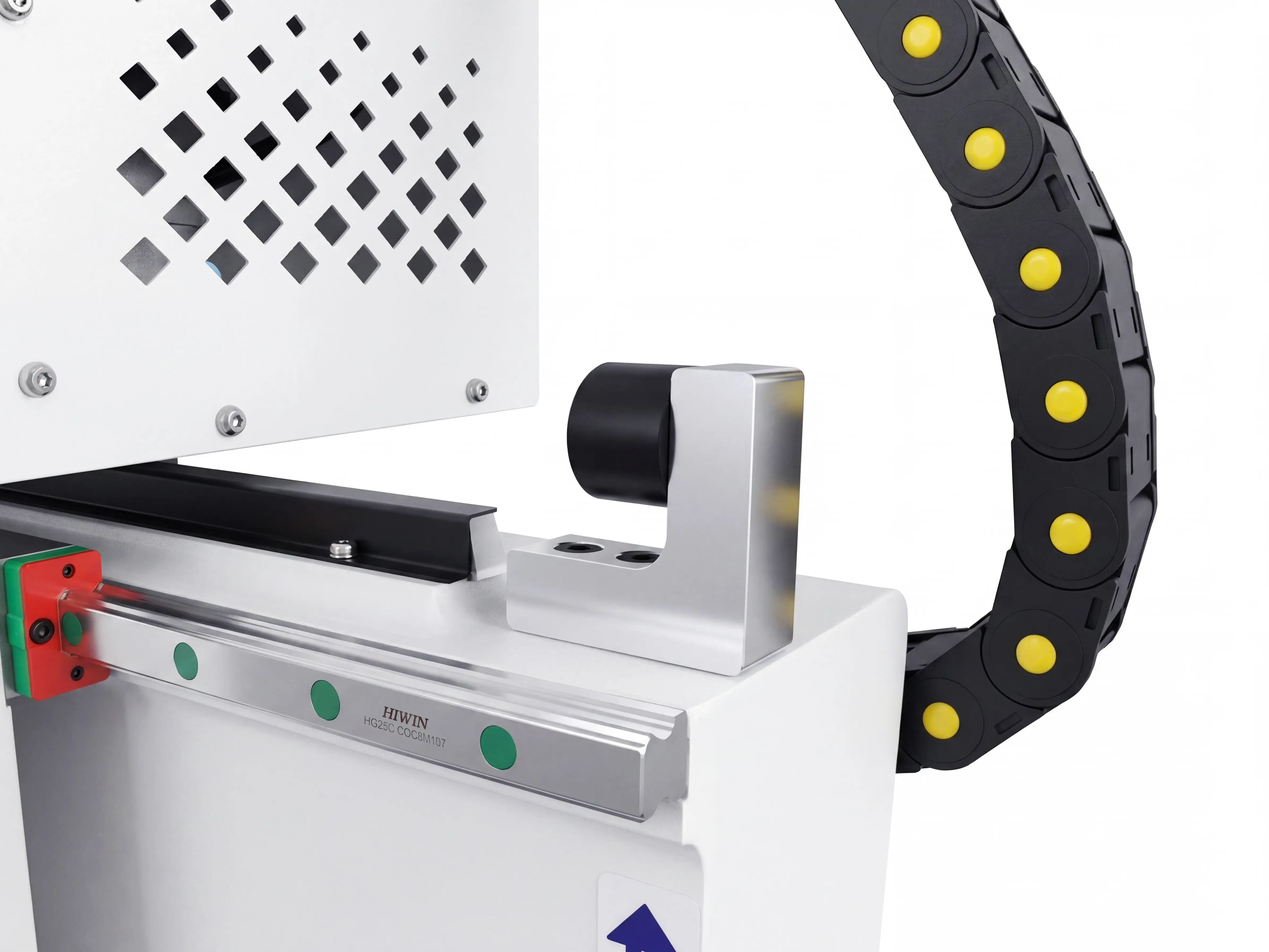 High-strength aluminum alloy limit bumpers for X-axis of Spire 1325 CNC router