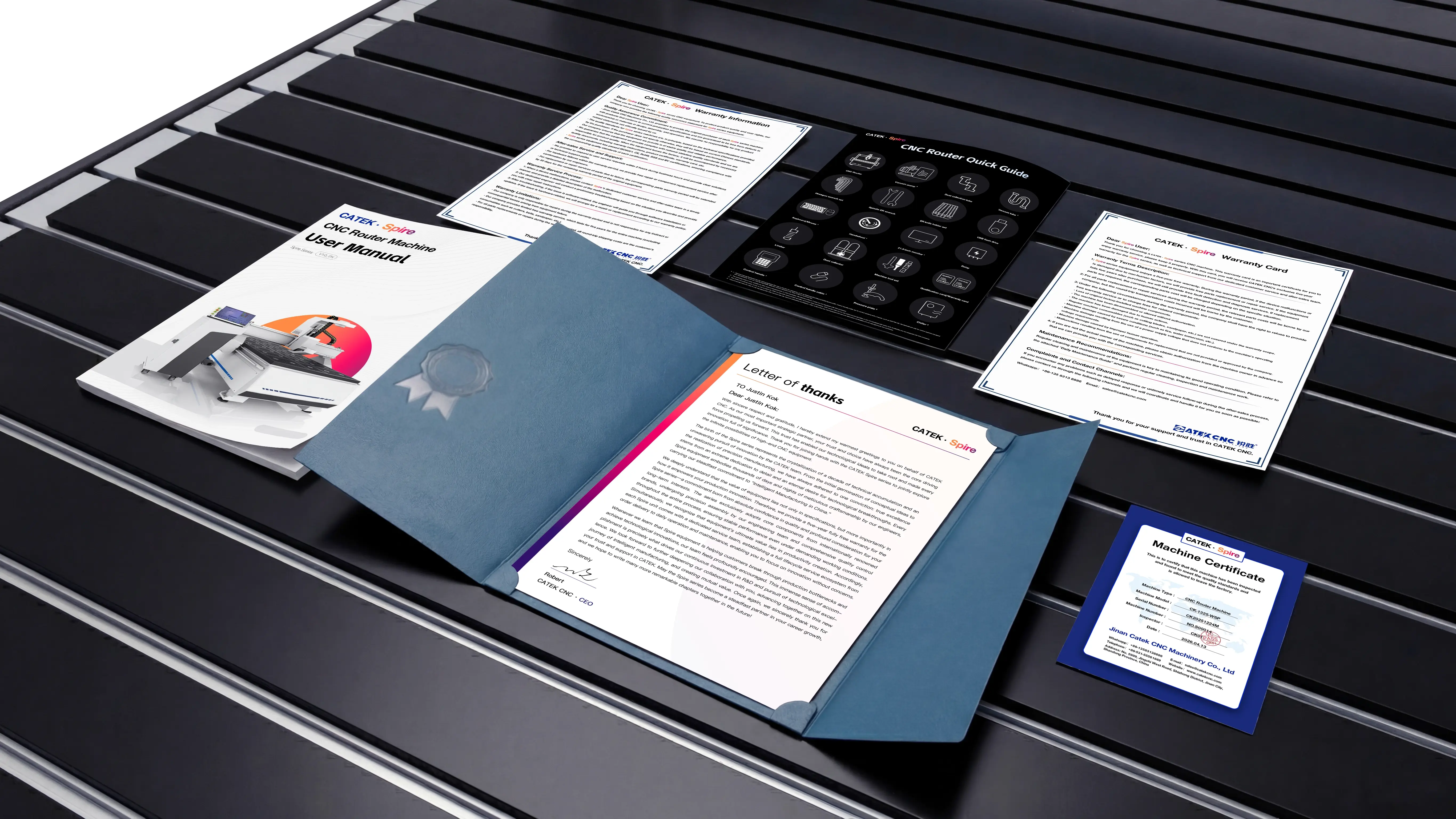 Complete documentation kit for Spire 1325 CNC router