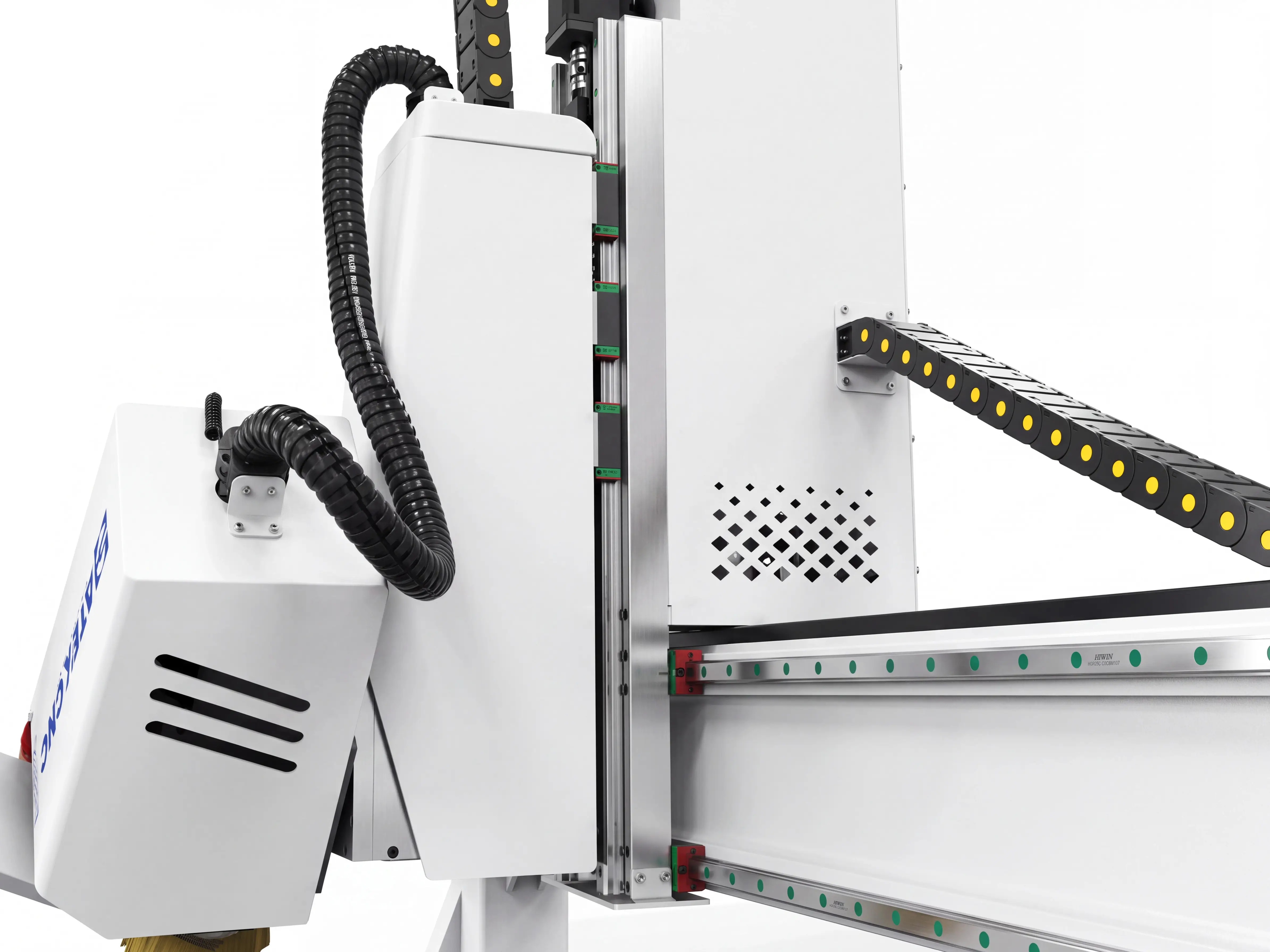 The Spire 1325 4-axis CNC router with swing head and rotary 4th axis