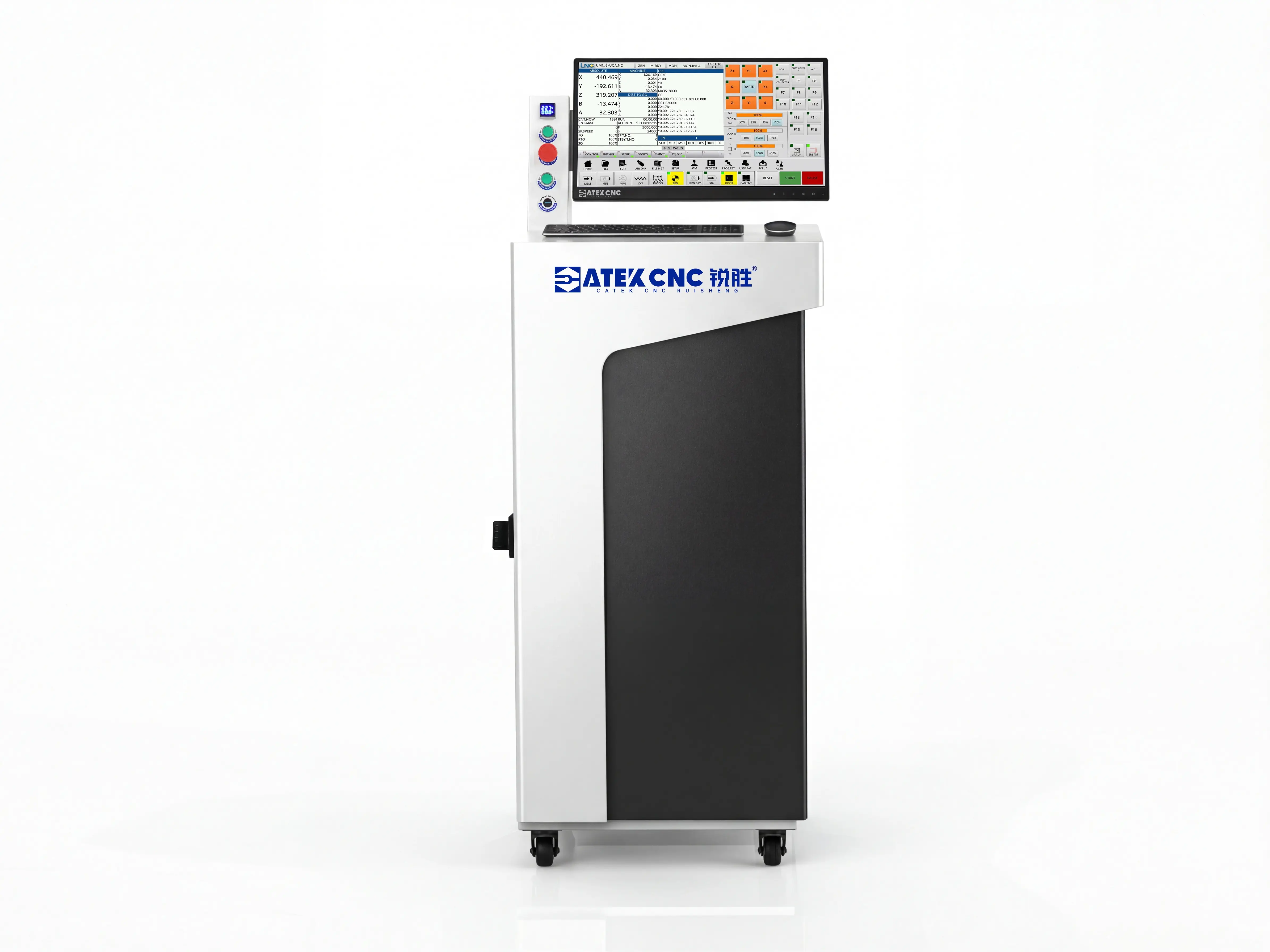 Control cabinet for Spire 1325 4-axis CNC router with swing head and rotary 4th axis