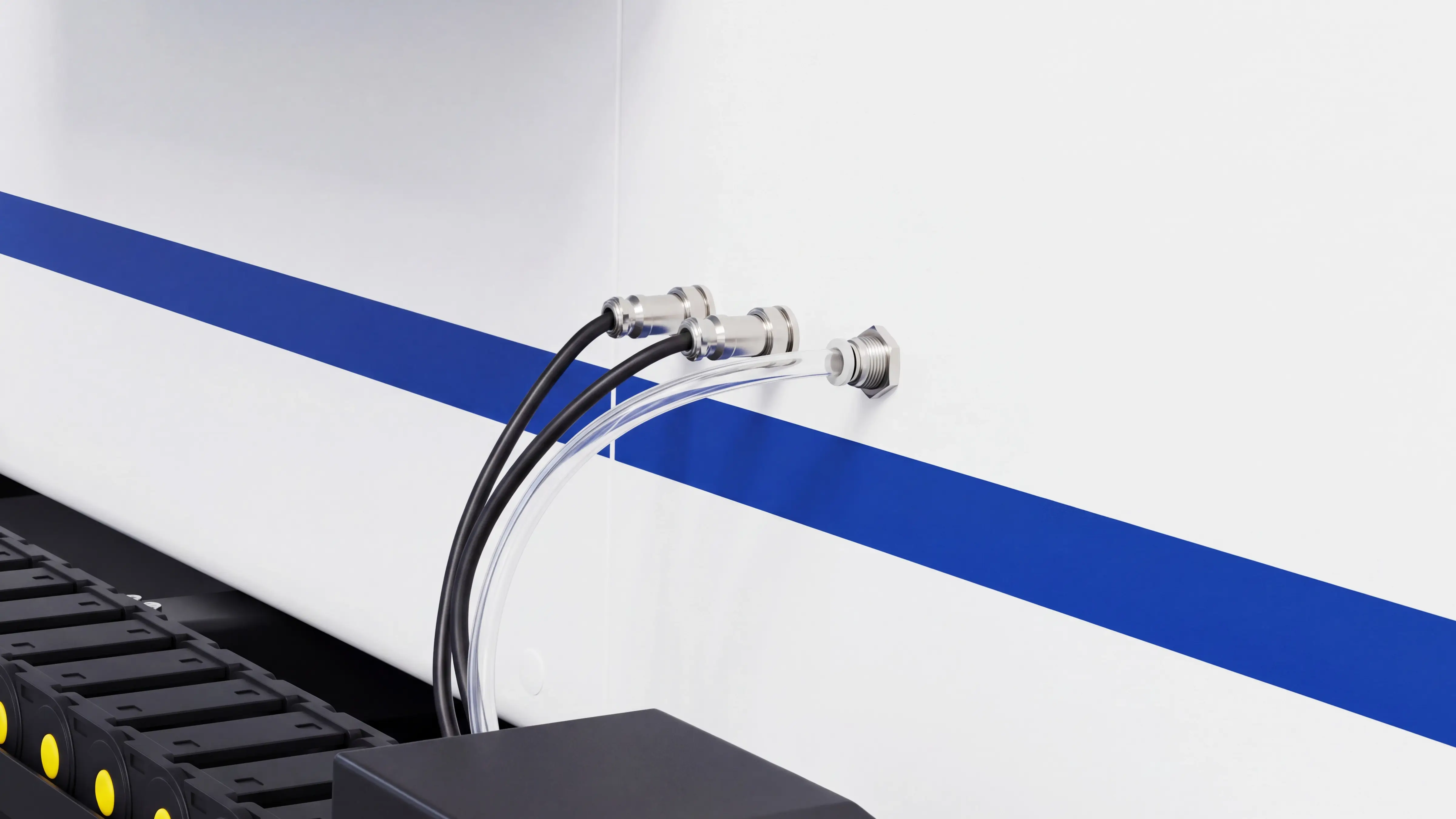 High-reliability aviation plugs of Spire 1325 4-axis CNC router with swing head and rotary 4th axis