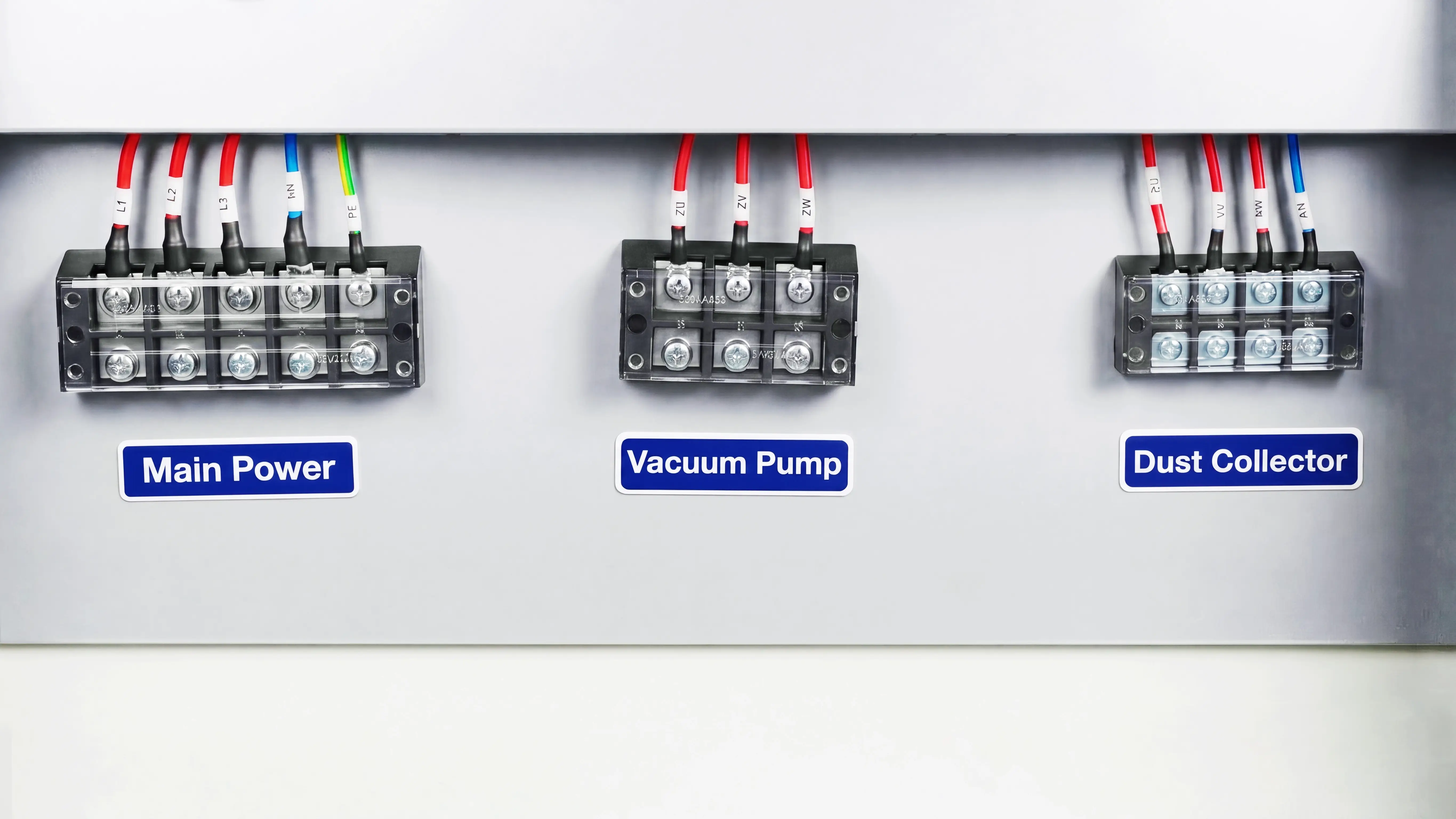 High-quality terminal blocks of Spire 1325 CNC router