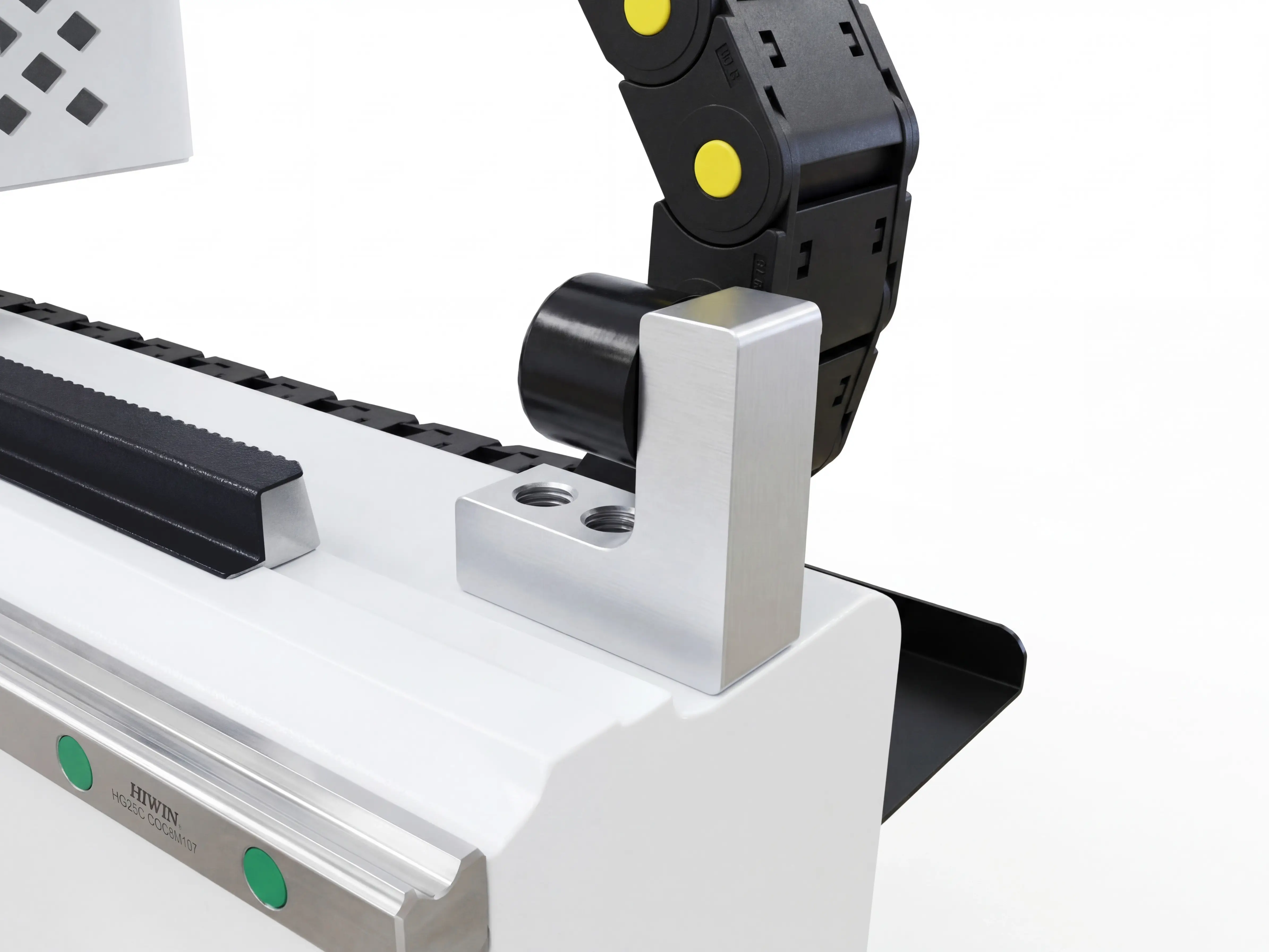High-strength aluminum alloy limit bumpers for X-axis of Spire 1325 CNC router