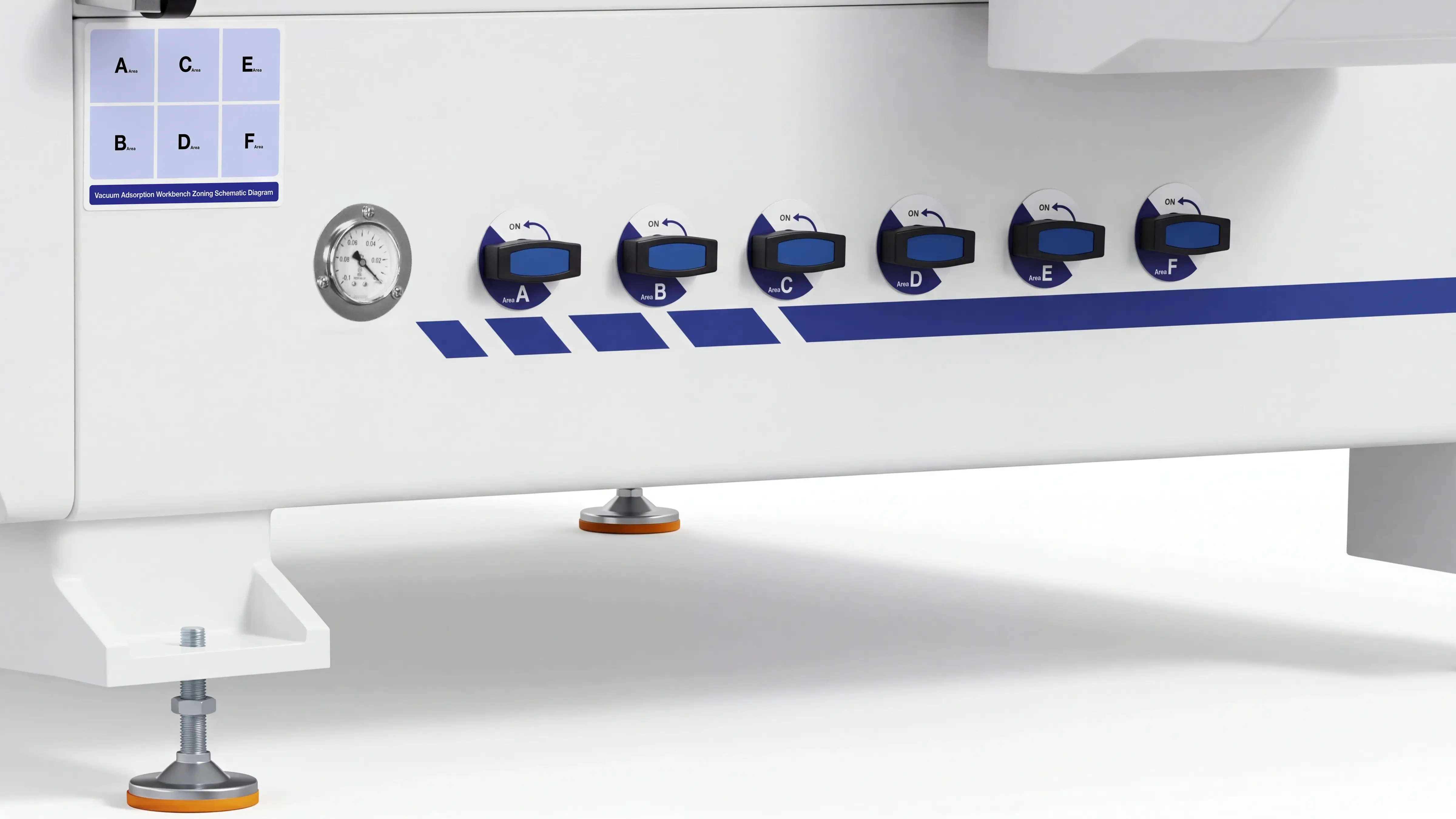 Vacuum zone control switches for Spire 1325 CNC router