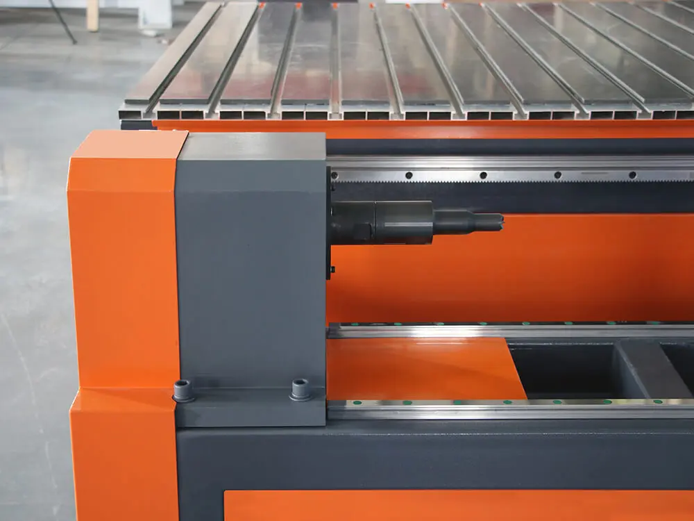 Headstock of the rotary 4th axis