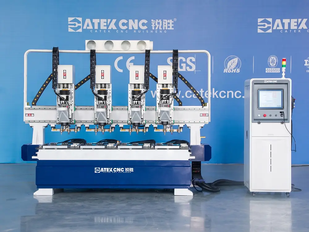 4-Station Automatic Tool Changer (ATC) CNC  Wood Router Machine