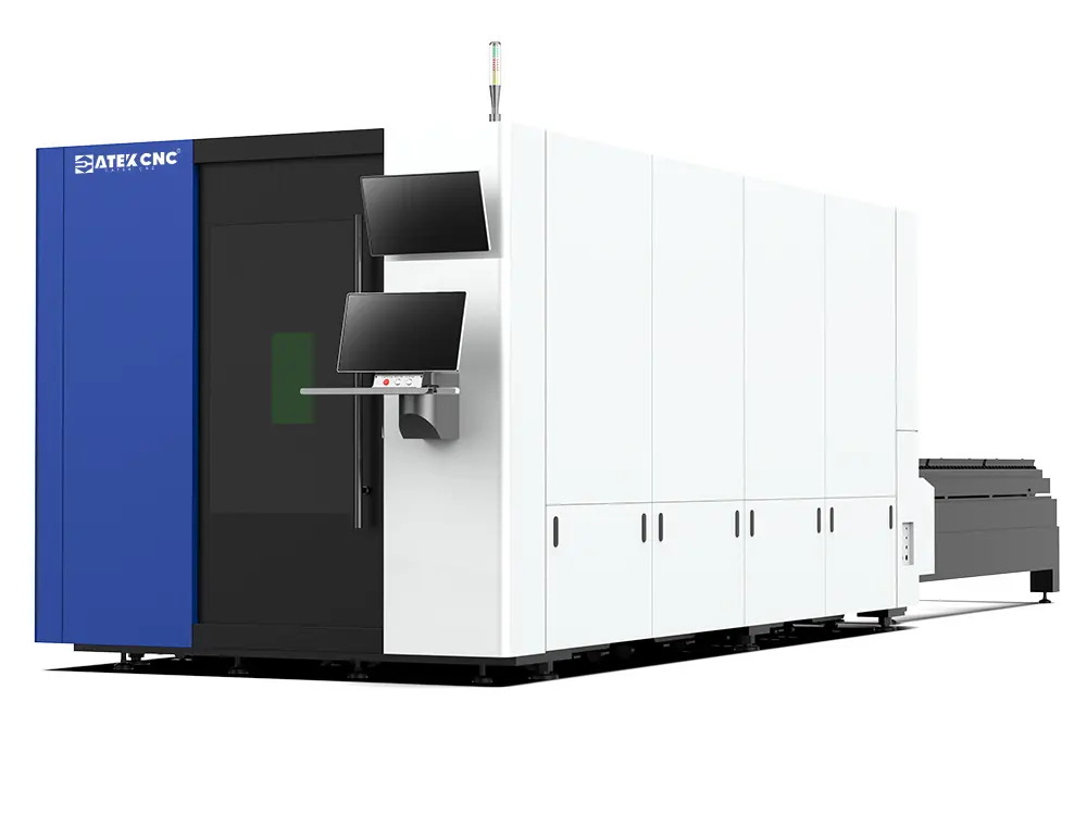 Enclosed Fiber Laser Sheet Cutting Machine with Shuttle Table