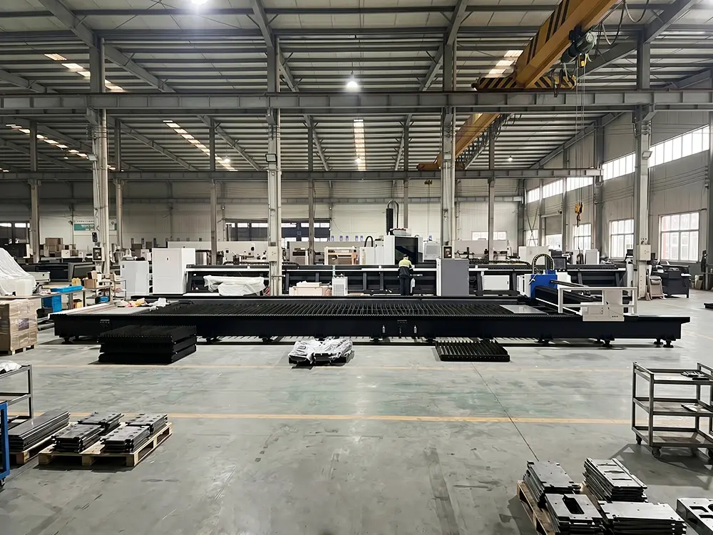 Rail-Type Fiber Laser Cutting Machine for Large-Format Metal Sheet