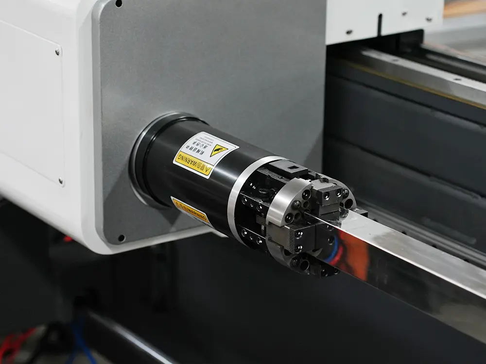 2-Chuck Fiber Laser Tube Cutting Machine with Feeding System