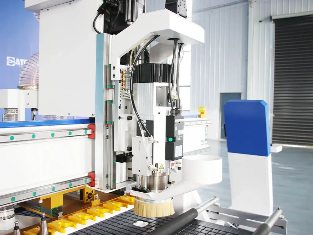 4x9 Linear ATC CNC Router with Automatic Loading & Unloading and Honeywell Labeling Machine