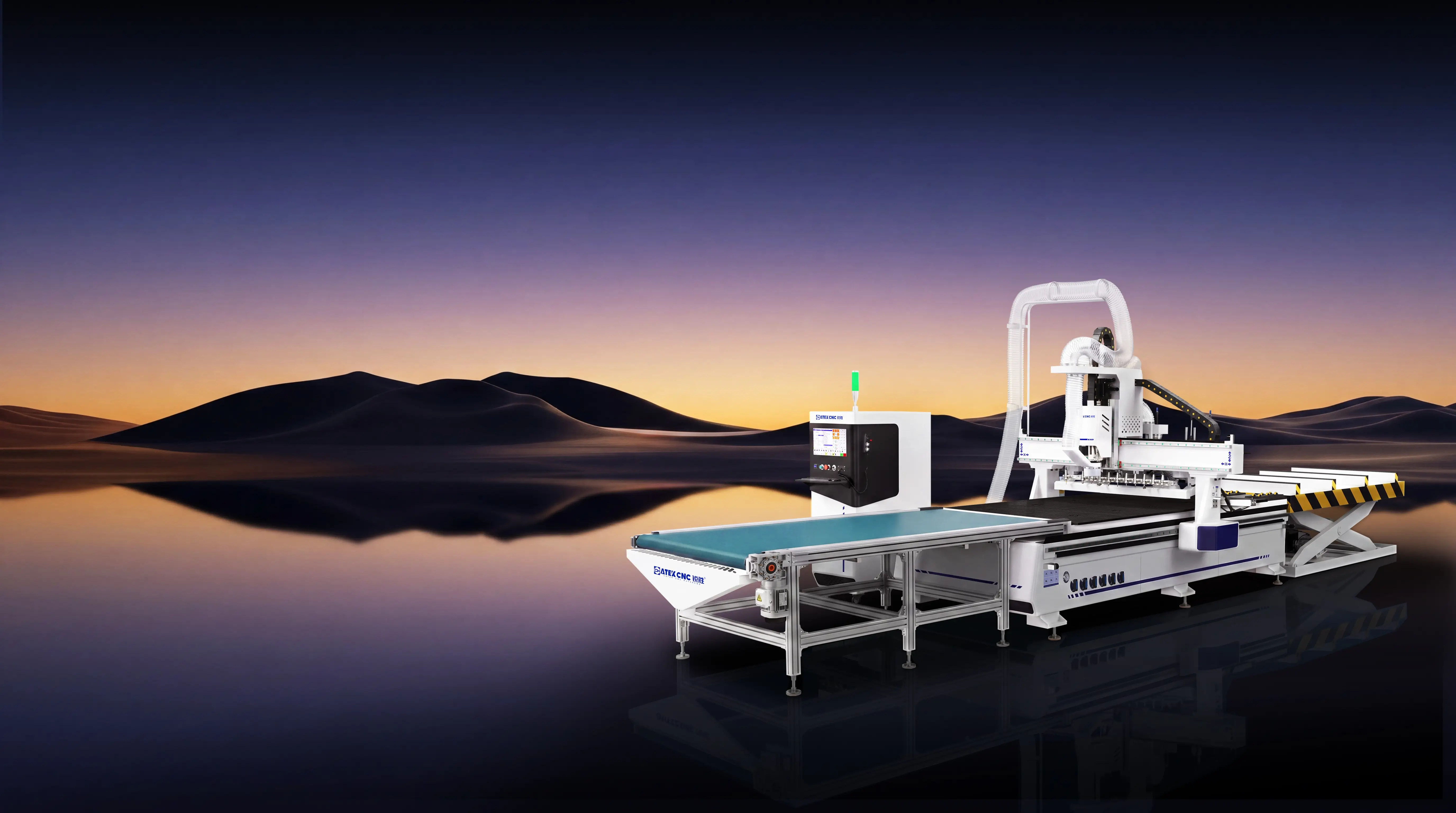 1530 Linear ATC CNC Router Machine with Automatic Loading & Unloading ...