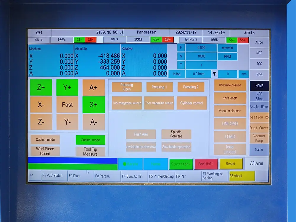 2130 4-Axis ATC CNC Nesting Machine with Swing Head