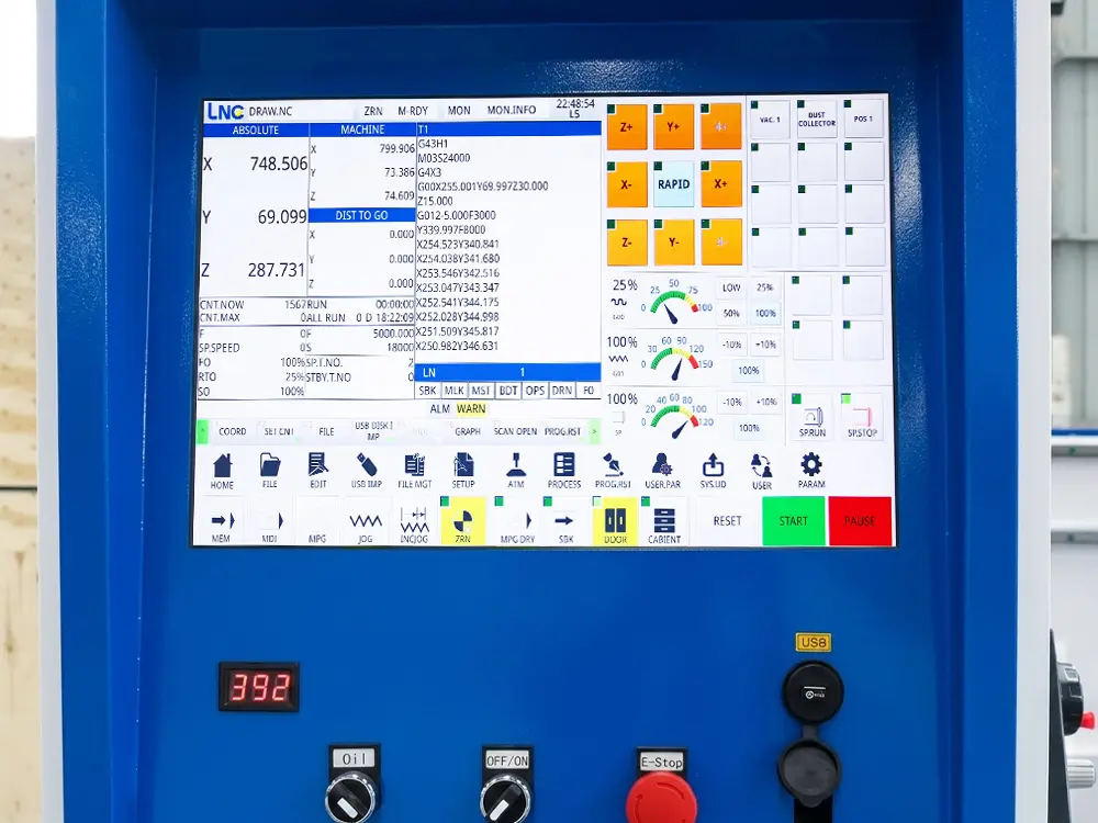 2140 Dual Table ATC CNC Nesting Machine for Large Panel Processing