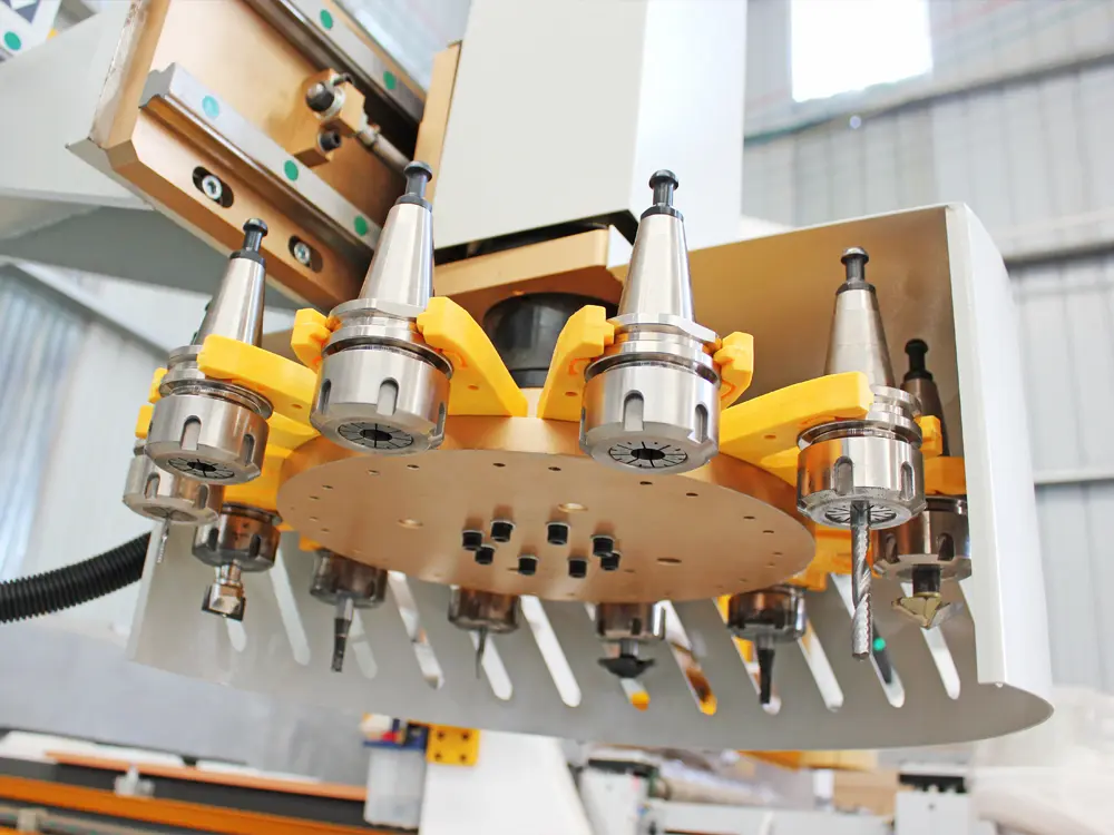 7x10ft Carousel-Type ATC 4-Axis CNC Router with Labeler and Vertical Drilling Bank