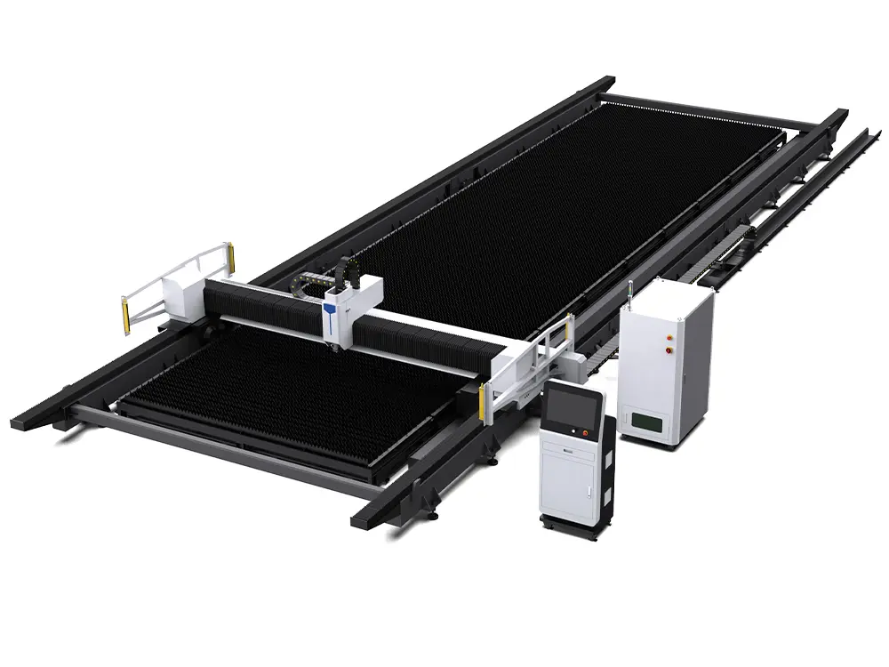 Rail-Type Fiber Laser Cutting Machine for Large-Format Metal Sheet