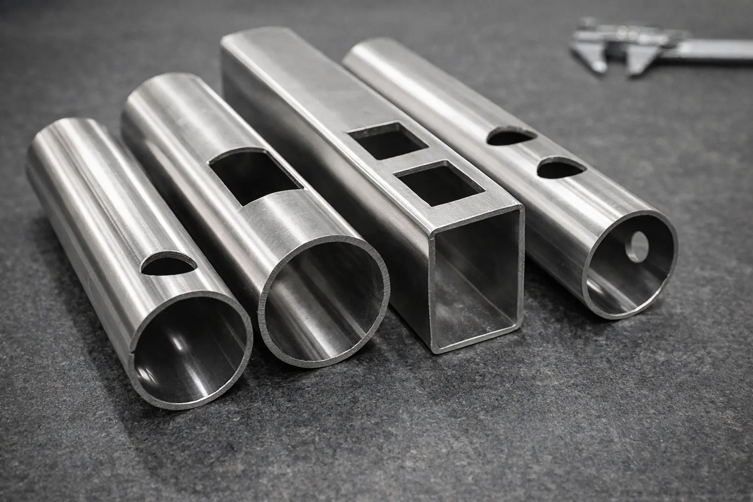 Metal pipe cutting samples