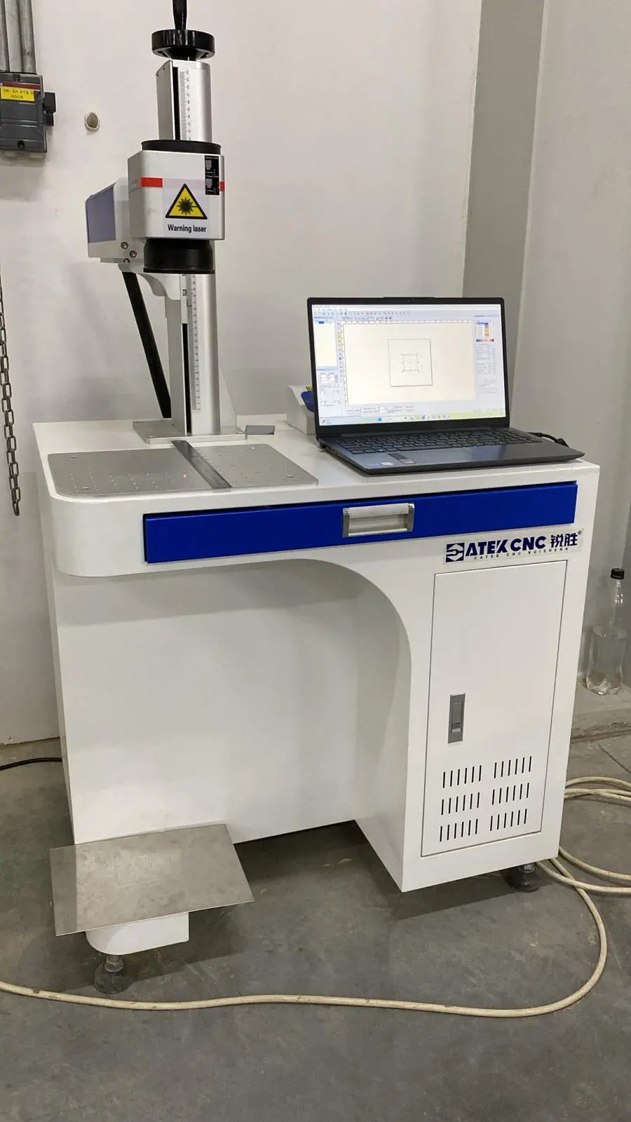 The Cabinet-type fiber laser marking machine purchased by a Dutch customer