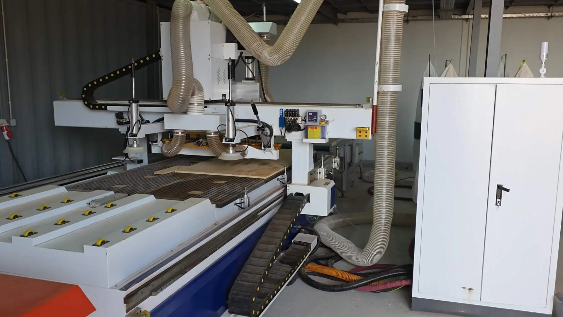 A customer in Mozambique is using a CNC wood router machine
