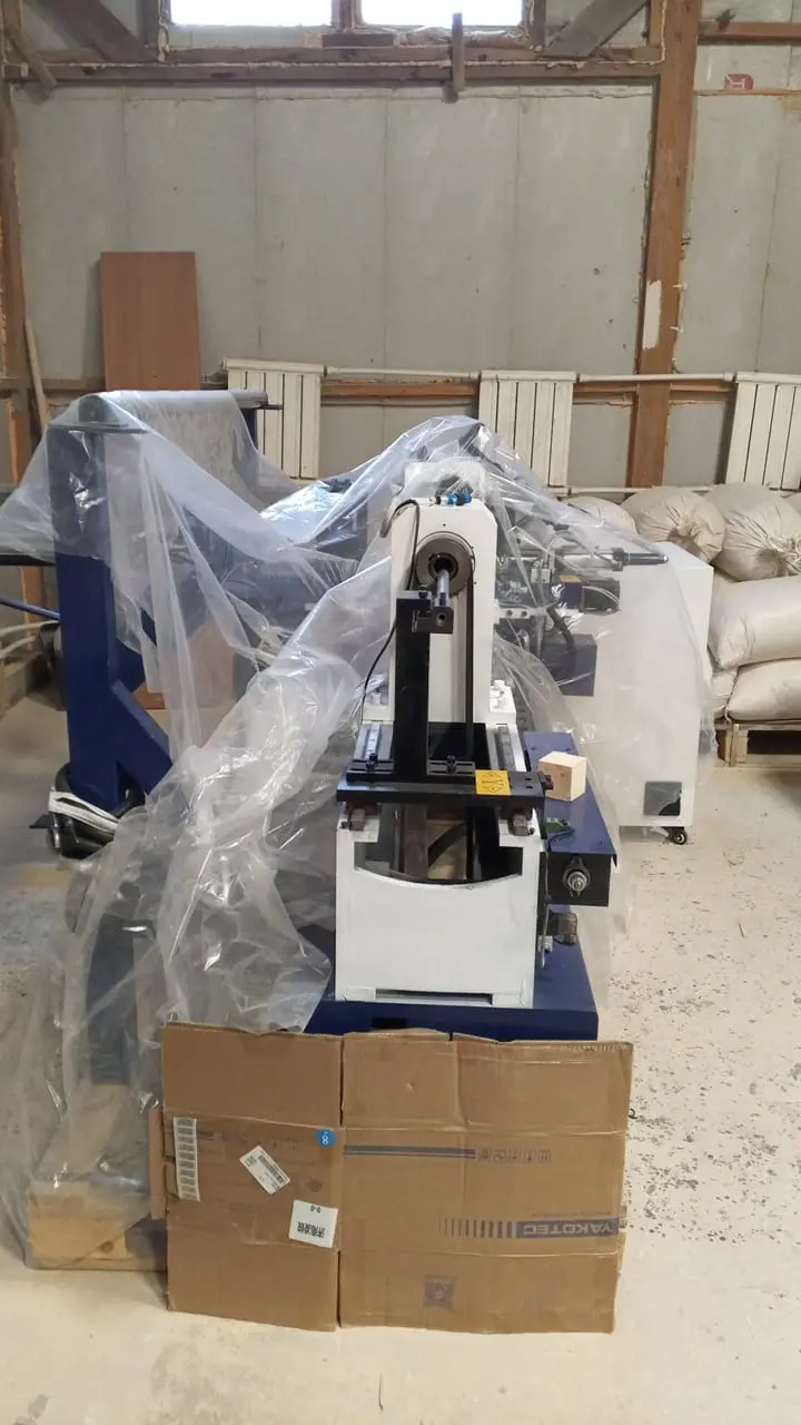 The CNC wood lathe customized for a Russian customer