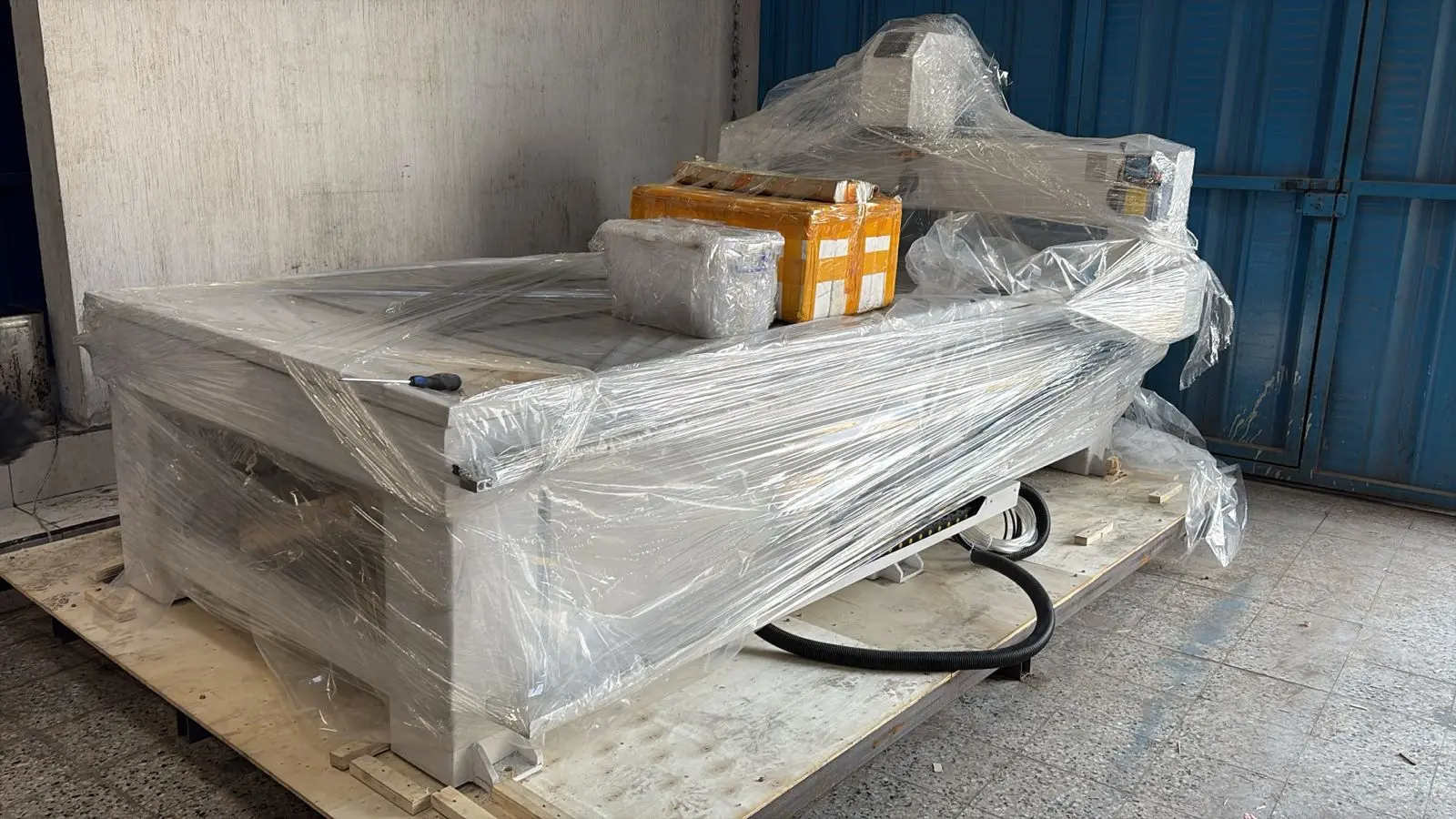 CNC stone router machine purchased by a customer in Guatemala