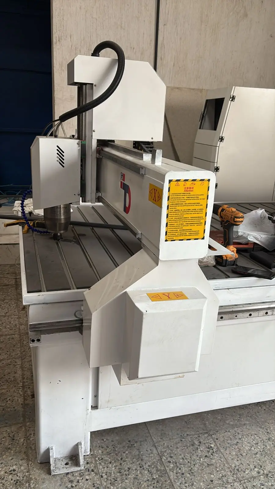 CNC stone router machine purchased by a customer in Guatemala