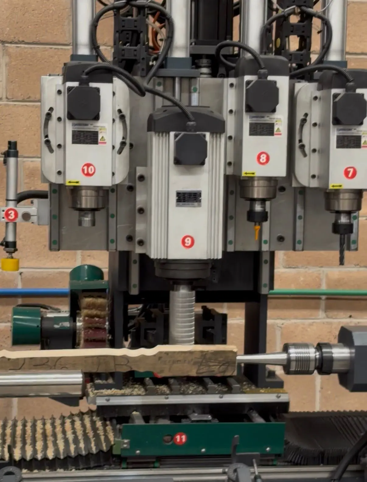 7-in-1 CNC wood lathe