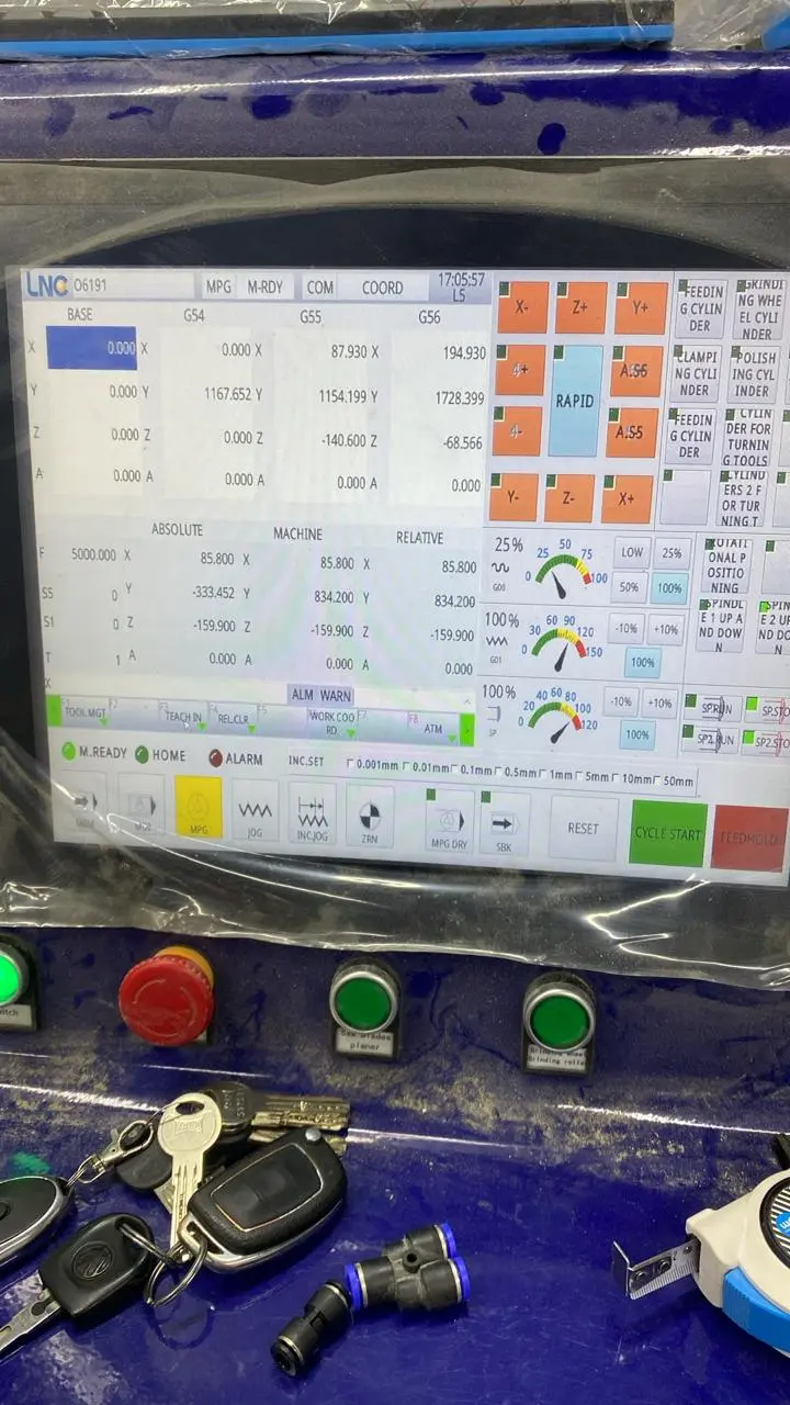 The Ukrainian customers are using 8-in-1 CNC wood lathe