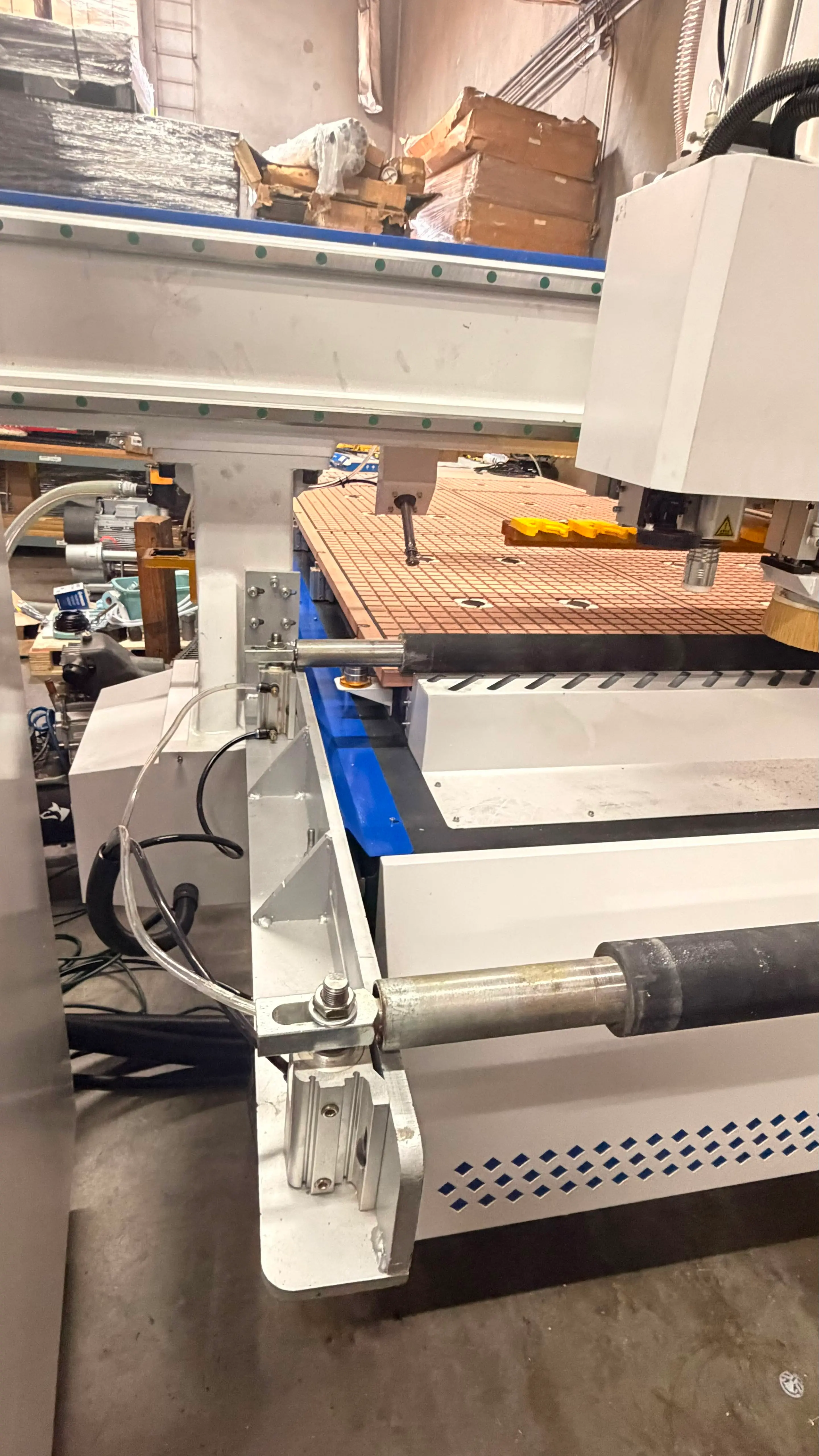A US customer is installing the CATEKCNC CNC Router they received