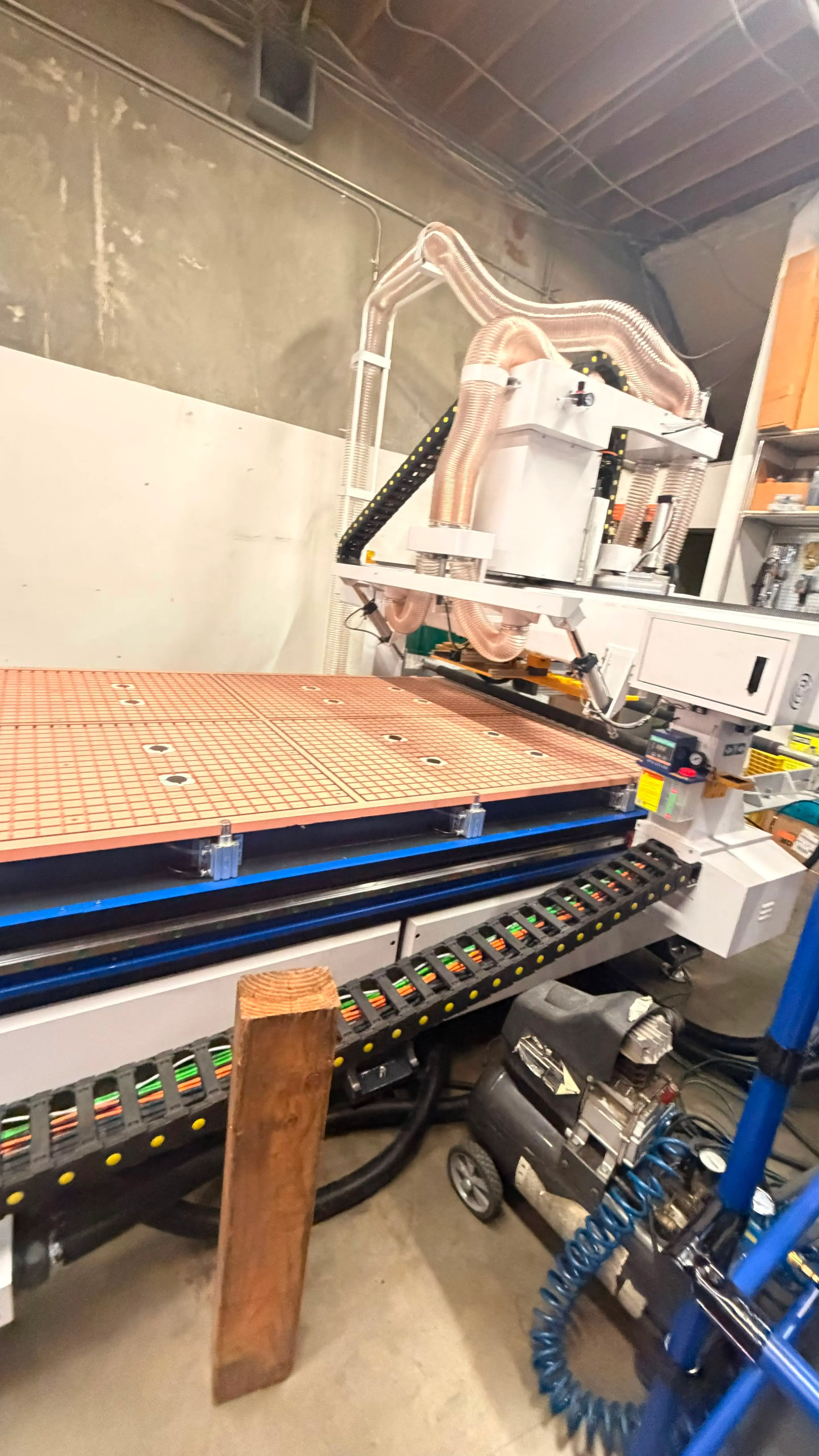 A US customer is installing the CATEKCNC CNC Router they received