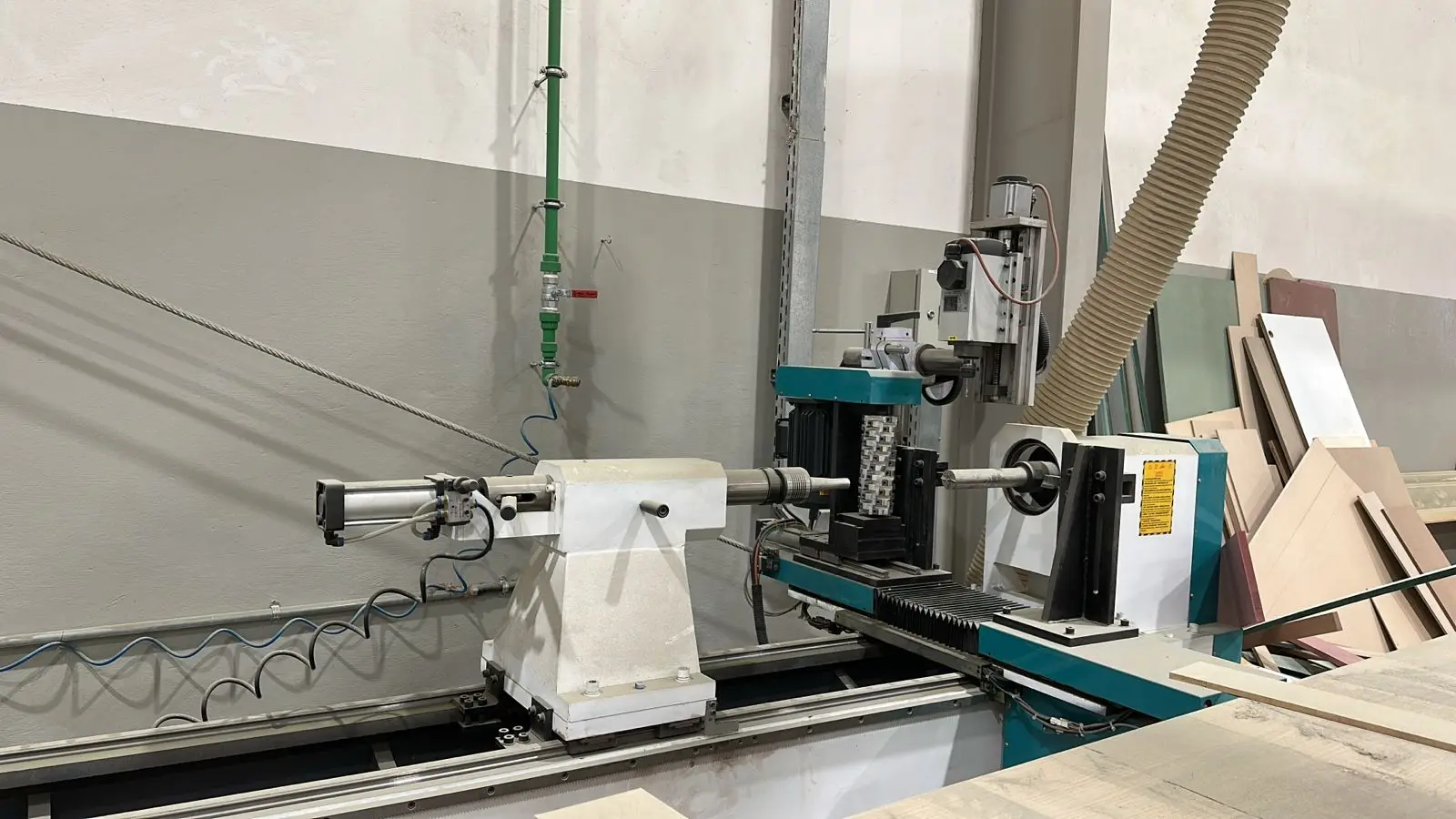 The CNC wood lathe purchased by a customer in the UAE