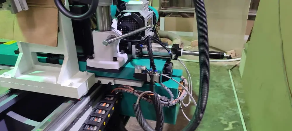 The CNC wood lathe purchased by a Malaysian customer