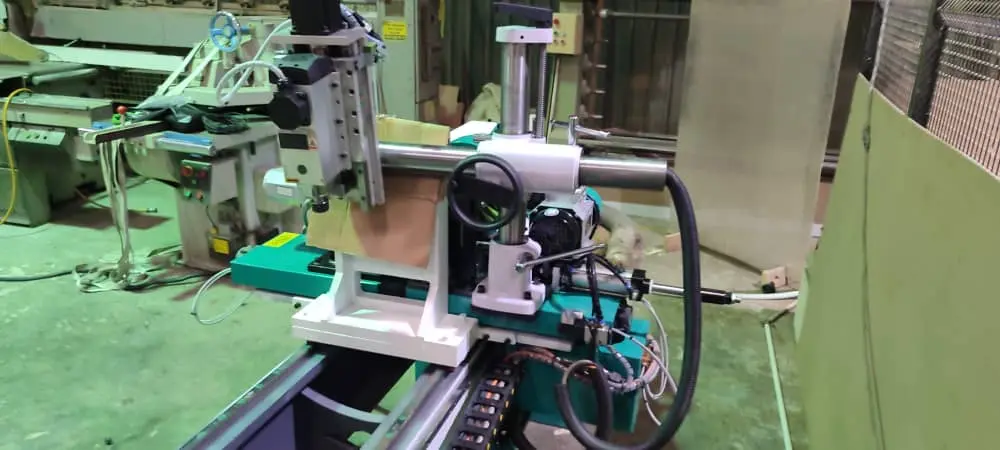 The CNC wood lathe purchased by a Malaysian customer