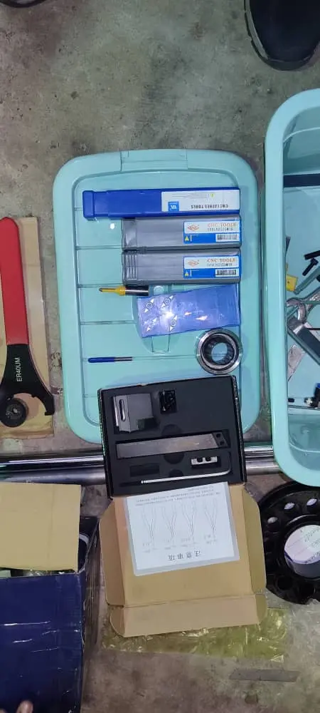 The CNC wood lathe purchased by a Malaysian customer