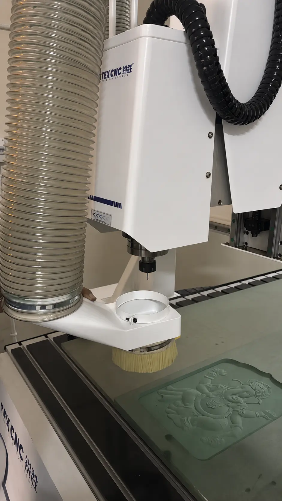 The Spire 4-axis CNC router machine purchased by an Indian customer