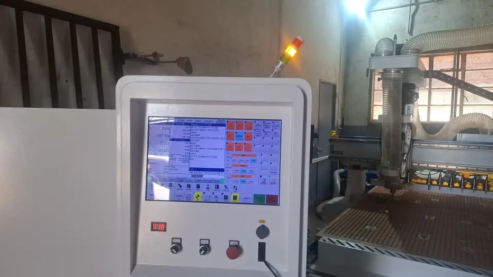 The 7x10ft CNC wood router machine purchased by a customer in Malawi