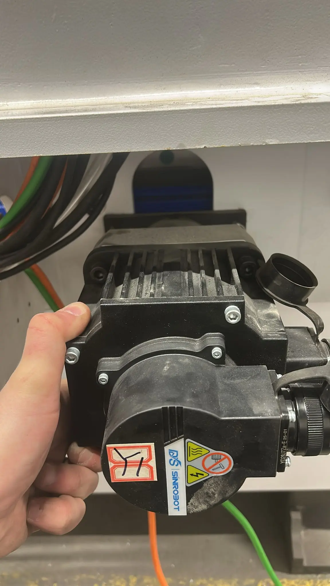 The UK customer is installing and commissioning a Model 1540-T ATC CNC woodw router machine