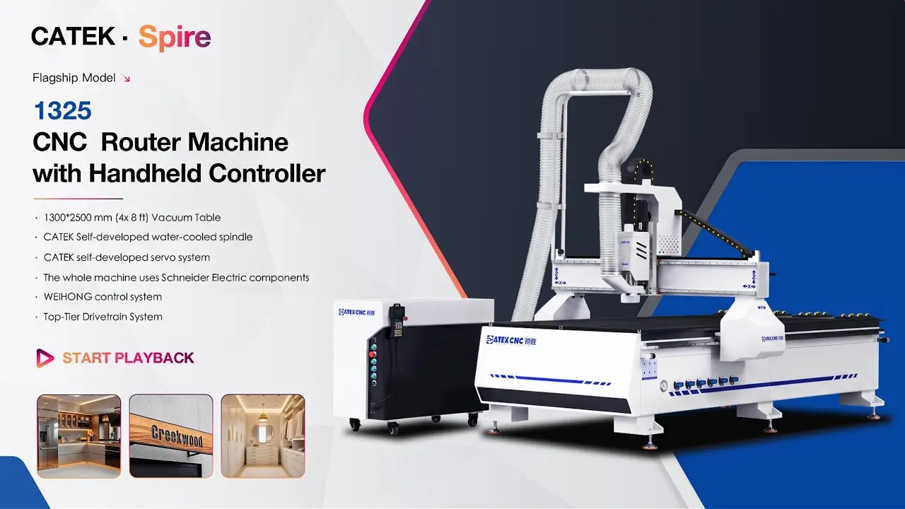 1325 CNC Router with Vacuum and T-Slot Worktable