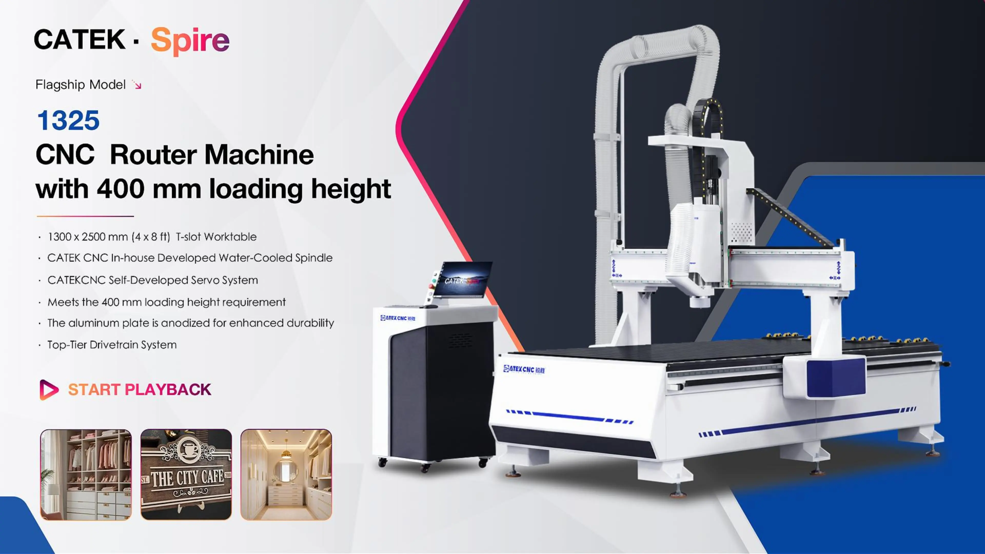1325 CNC Router with T-Slot Table