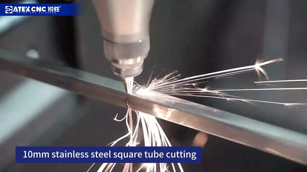 Side-Mounted 2-Chuck Fiber Laser Tube Cutting Machine with Loading