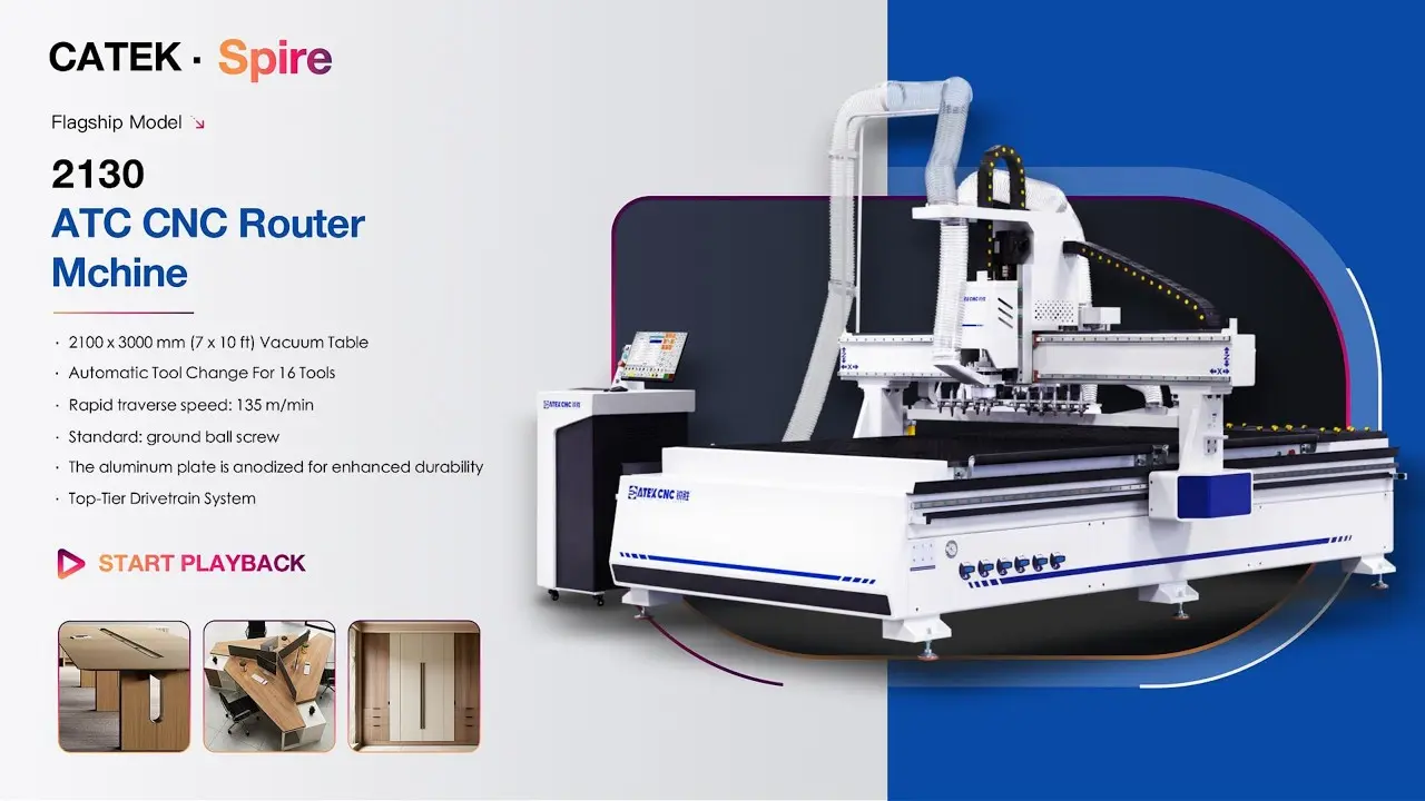 7x10ft Linear ATC CNC Router Machine