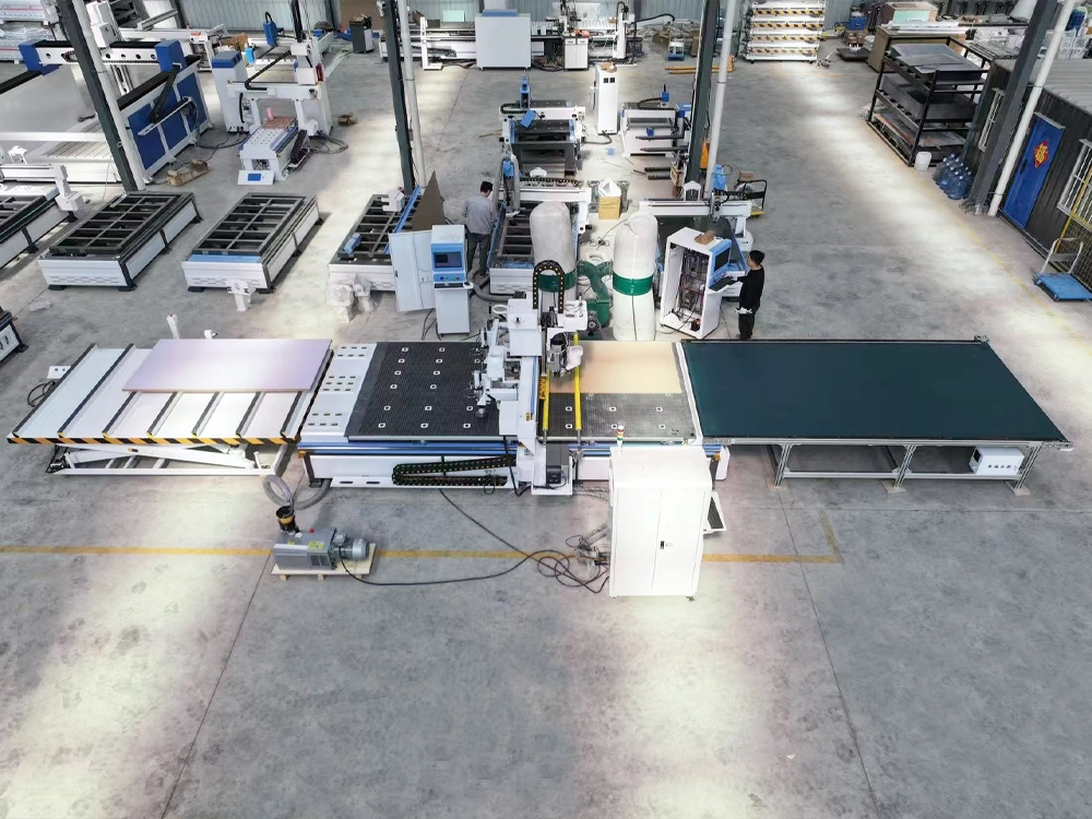 Optional automatic loading and unloading platform for CNC wood router Optional automatic loading and unloading platform for CNC wood router