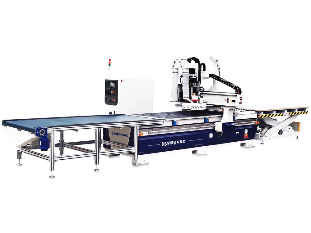 Carousel ATC CNC router with automatic loading and unloading Carousel ATC CNC router with automatic loading and unloading