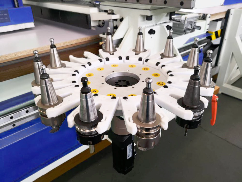 Carousel tool changer for CNC router Carousel tool changer for CNC router