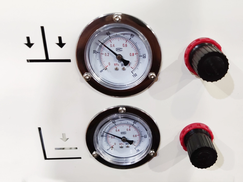 Air pressure control panel Air pressure control panel