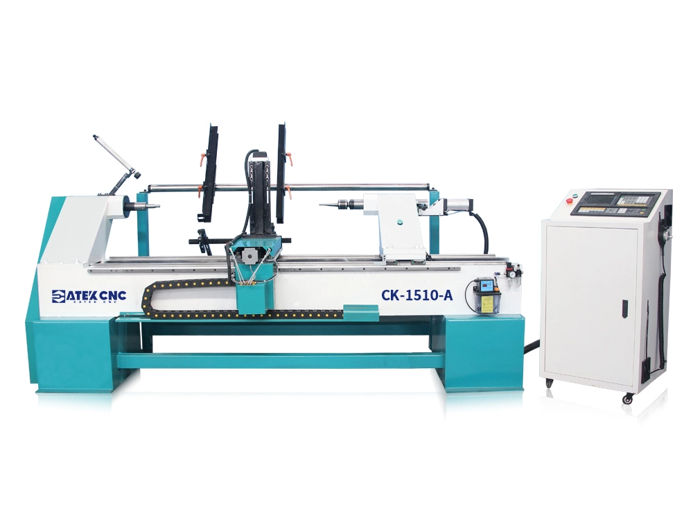 Pool cue CNC wood lathe with automatic feeding hopper Pool cue CNC wood lathe with automatic feeding hopper