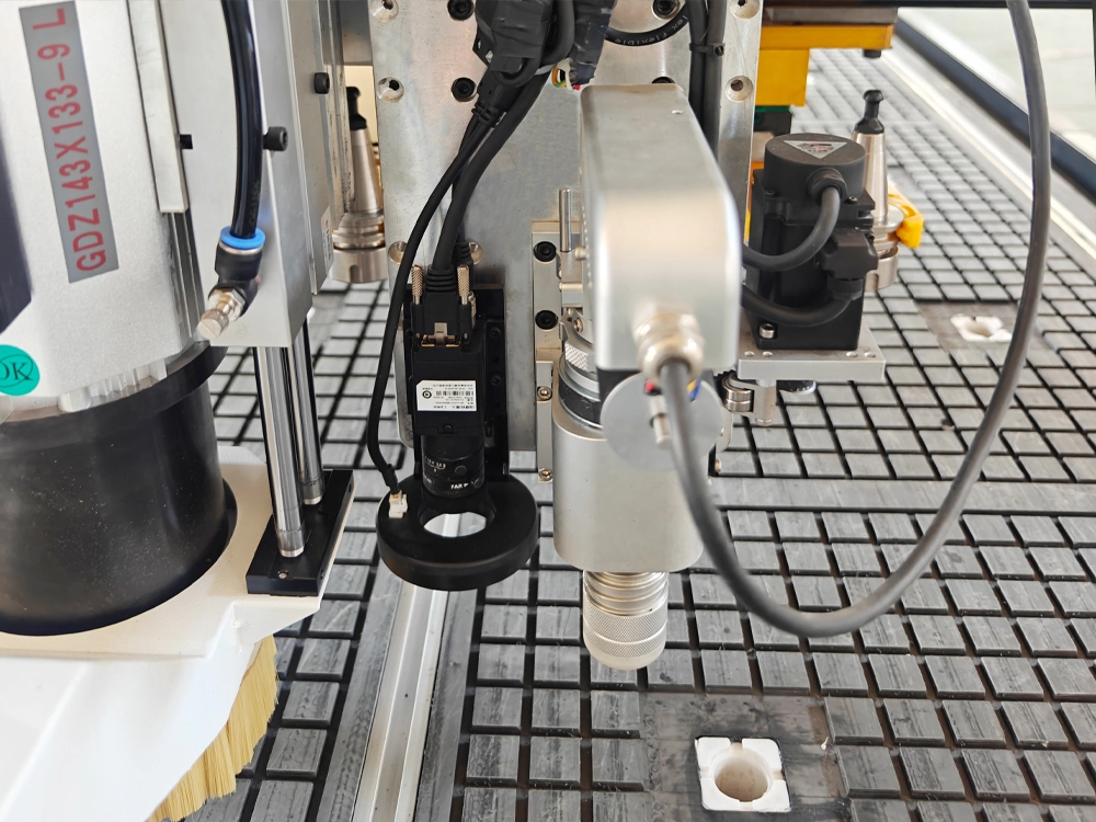 CCD camera (second from left) and oscillating tool (third from left) CCD camera (second from left) and oscillating tool (third from left)