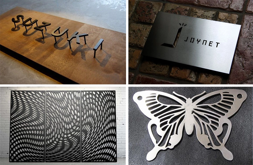 CNC fiber laser cutting machine produces iron art, artistic characters, advertising signs, and iron partitions CNC fiber laser cutting machine produces iron art, artistic characters, advertising signs, and iron partitions